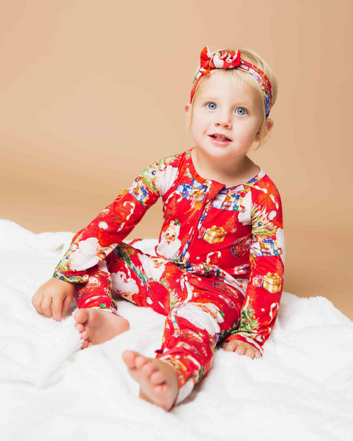 Baby Kids Bamboo Pajamas — In The Nick Of Time Convertible Romper — Image 6