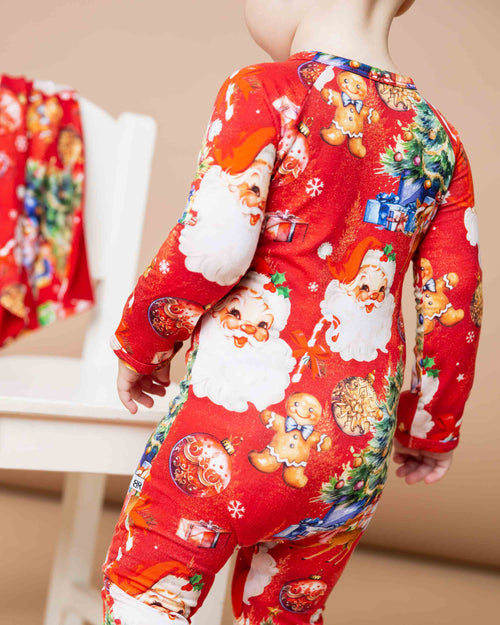 Baby Kids Bamboo Pajamas — In The Nick Of Time Convertible Romper — Image 5