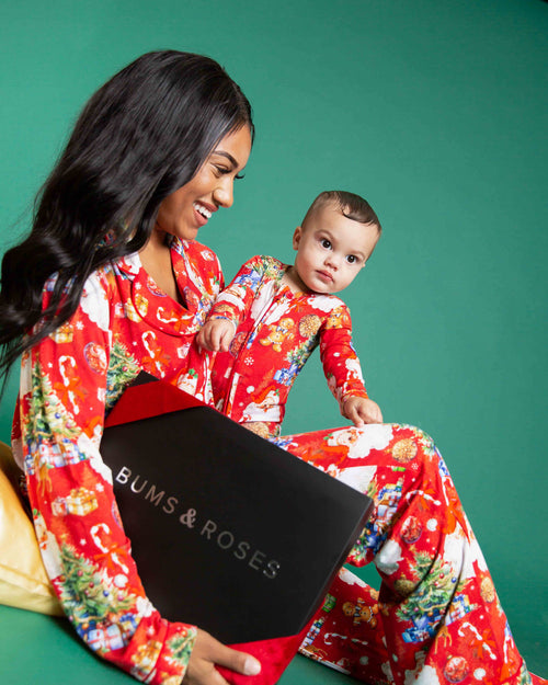 Baby Kids Bamboo Pajamas — In The Nick Of Time Footie — Image 4