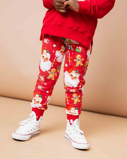 Baby Kids Bamboo Pajamas — In The Nick Of Time Jogger Set — Image 5