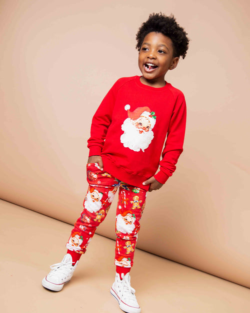 Baby Kids Bamboo Pajamas — In The Nick Of Time Jogger Set — Image 1