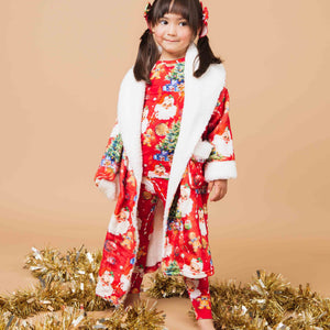 Baby Kids Bamboo Pajamas — In The Nick Of Time Kids Plush Robe — Image 1