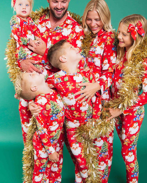 Baby Kids Bamboo Pajamas — In The Nick Of Time Long Sleeve Pajama Set — Image 10