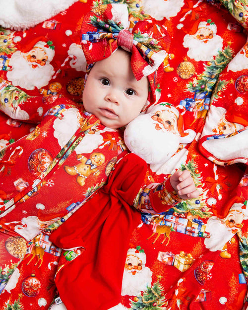 Baby Kids Bamboo Pajamas — In The Nick Of Time Lovey — Image 4