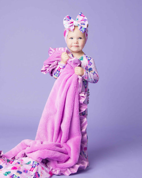 Baby Kids Bamboo Pajamas — Nutty or Nice Biggie Bow — Image 7