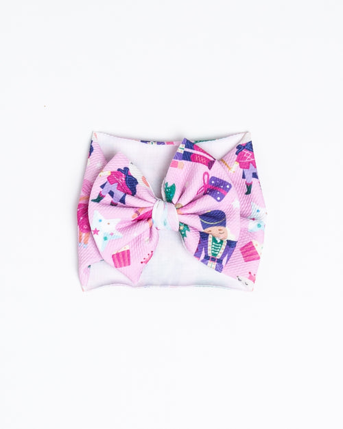 Baby Kids Bamboo Pajamas — Nutty or Nice Biggie Bow — Image 2