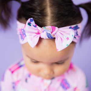 Baby Kids Bamboo Pajamas — Nutty or Nice Headwrap — Image 1