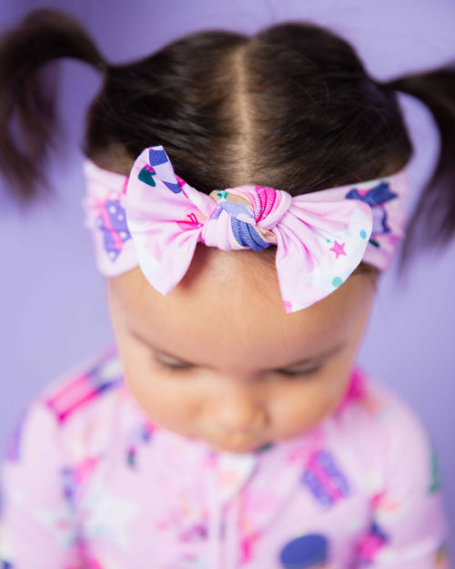 Baby Kids Bamboo Pajamas — Nutty or Nice Headwrap — Image 1