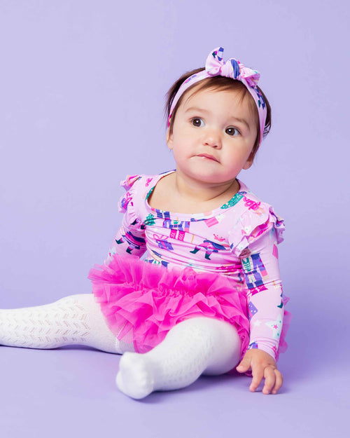 Baby Kids Bamboo Pajamas — Nutty or Nice Headwrap — Image 7