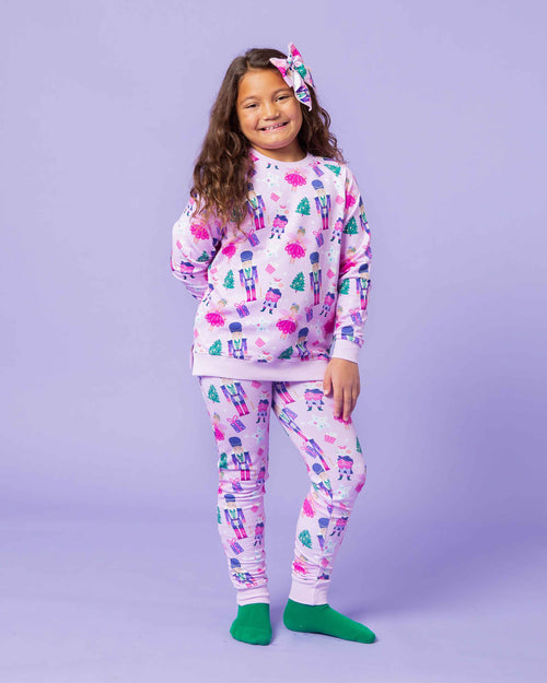 Baby Kids Bamboo Pajamas — Nutty or Nice Jogger Set — Image 7