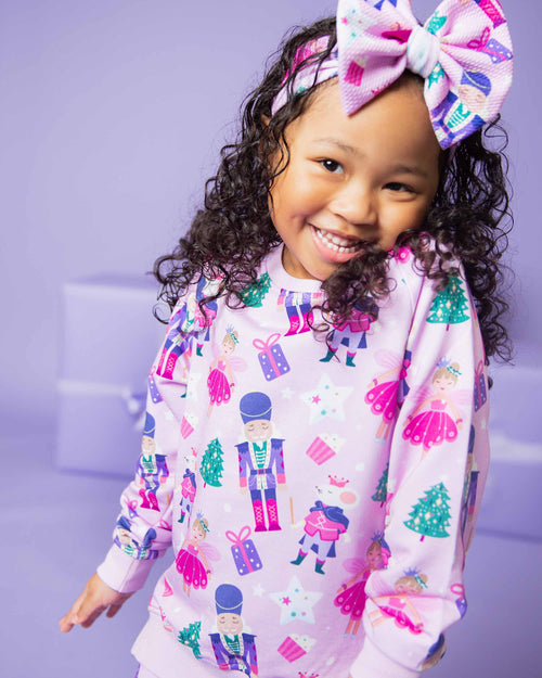 Baby Kids Bamboo Pajamas — Nutty or Nice Jogger Set — Image 4