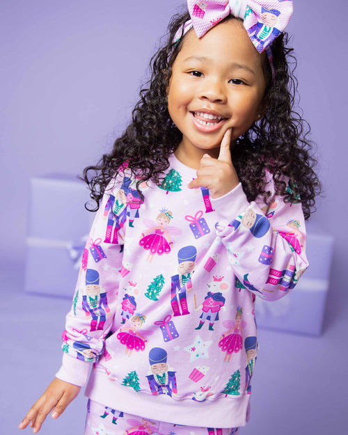 Baby Kids Bamboo Pajamas — Nutty or Nice Jogger Set — Image 6