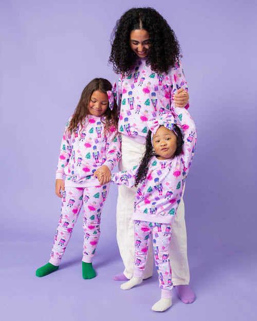 Baby Kids Bamboo Pajamas — Nutty or Nice Jogger Set — Image 9