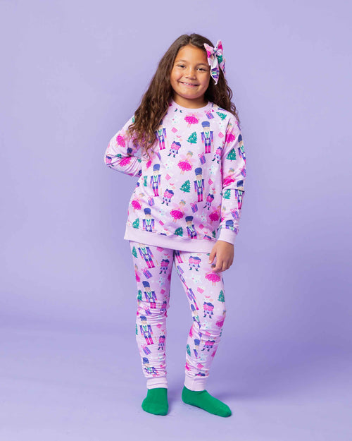 Baby Kids Bamboo Pajamas — Nutty or Nice Jogger Set — Image 10