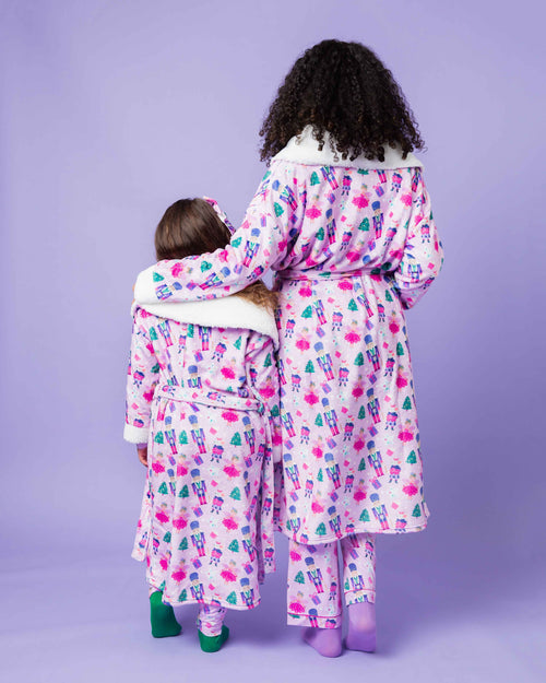 Baby Kids Bamboo Pajamas — Nutty or Nice Kids Plush Robe — Image 3