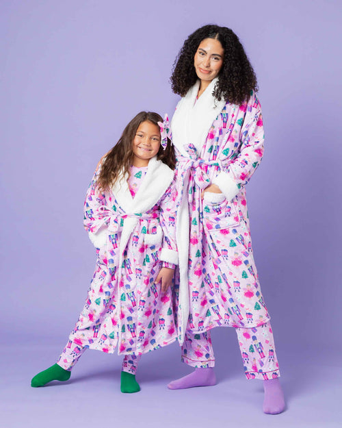 Baby Kids Bamboo Pajamas — Nutty or Nice Kids Plush Robe — Image 6