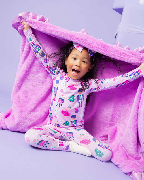 Baby Kids Bamboo Pajamas — Nutty or Nice Long Sleeve Pajama Set — Image 3