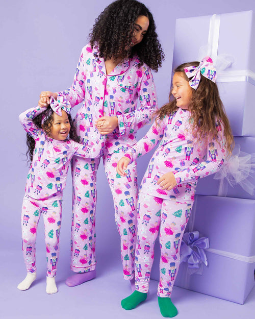 Baby Kids Bamboo Pajamas — Nutty or Nice Long Sleeve Pajama Set — Image 5