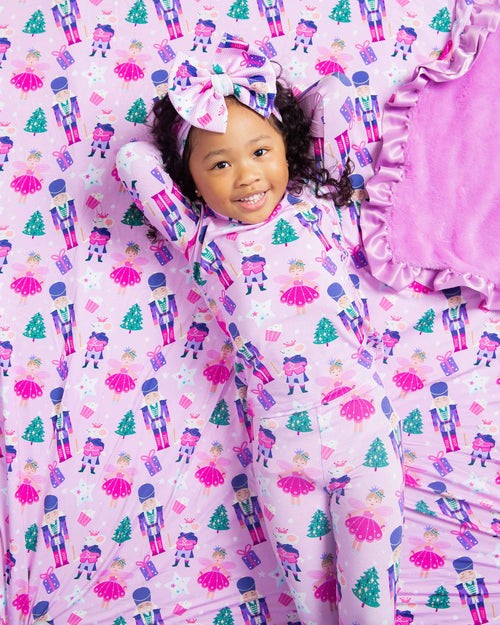 Baby Kids Bamboo Pajamas — Nutty or Nice Long Sleeve Pajama Set — Image 8
