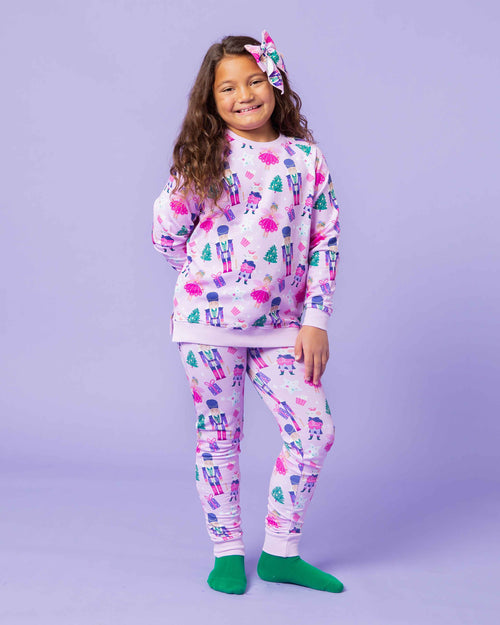 Baby Kids Bamboo Pajamas — Nutty or Nice Woven Alligator Clip — Image 7