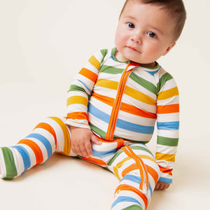 Baby Kids Bamboo Pajamas — Off The Grid Convertible Romper — Image 5