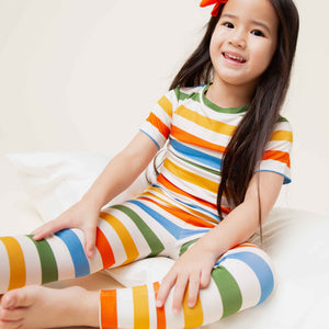 Baby Kids Bamboo Pajamas — Off The Grid Short Sleeve Pajama Set — Image 6