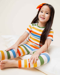 Baby Kids Bamboo Pajamas — Off The Grid Short Sleeve Pajama Set — Image 6