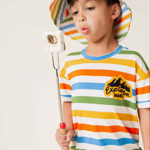 Baby Kids Bamboo Pajamas — Off The Grid T-Shirt — Image 1
