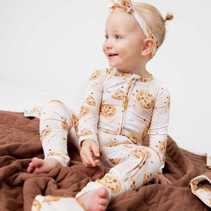 Baby Kids Bamboo Pajamas — One Smart Cookie Convertible Romper — Image 1