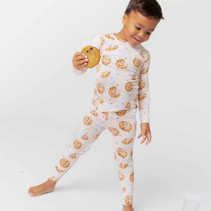 Baby Kids Bamboo Pajamas — One Smart Cookie Long Sleeve Pajama Set — Image 1