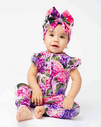Baby Kids Bamboo Pajamas — Outta Your Rangea Cap Sleeve Romper — Image 1