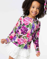 Baby Kids Bamboo Pajamas — Outta Your Rangea Girls Button Front Cardigan — Image 1