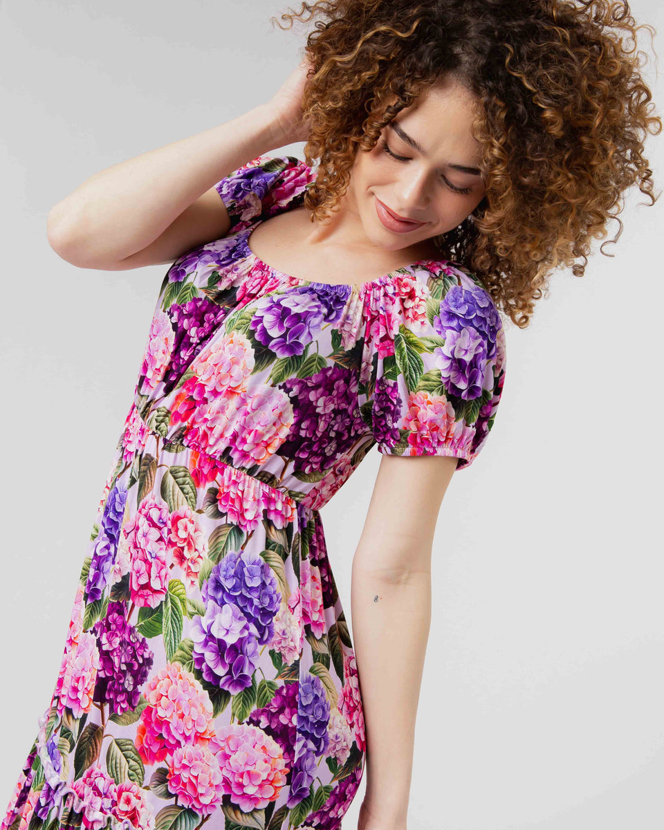 Outta Your Rangea Women's Puff Sleeve Tiered Maxi Dress