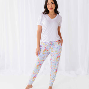 Bums & Roses - Baby & Kids Bamboo Pajamas - Over the Rainbow Women's Pants - Image 1