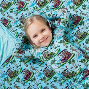Baby Kids Bamboo Pajamas — Part-Tee Till You Drop Bum Bum Blanket — Image 1