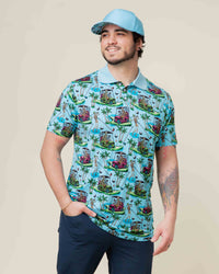 Baby Kids Bamboo Pajamas — Part-Tee Till You Drop Men's Polo — Image 1