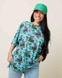 Baby Kids Bamboo Pajamas — Part-Tee Till You Drop Women's Oversized T-Shirt — Image 1
