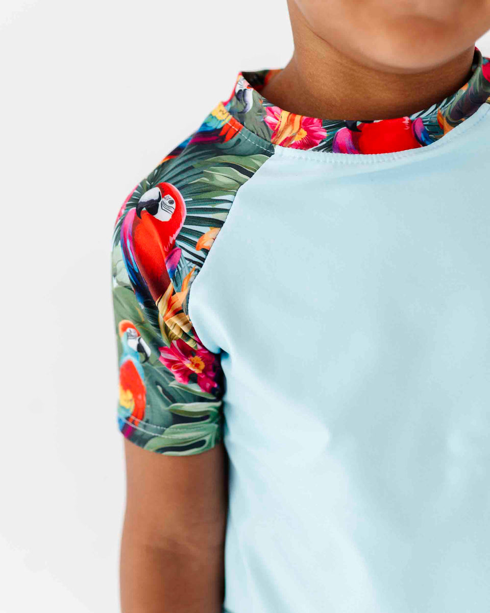 Parrot Rash Parrot-ise Found Short Sleeve Rash Guard