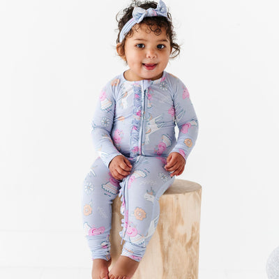 Bums & Roses - Baby & Kids Bamboo Pajamas - Peppa Pig™ Ballerina Convertible Romper - Image 1