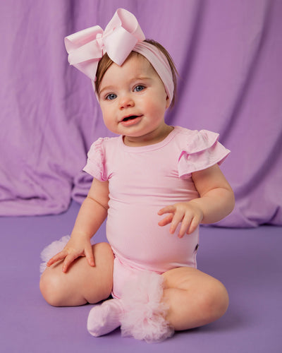 Baby Kids Bamboo Pajamas — Pinkberry Cap Sleeve Top — Image 1