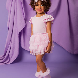 Baby Kids Bamboo Pajamas — Pinkberry Tulle Skort — Image 1