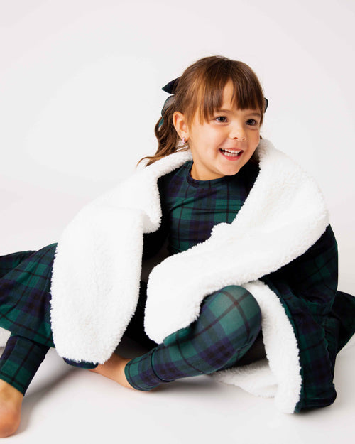 Baby Kids Bamboo Pajamas — Plaid Tidings Long Sleeve Pajama Set — Image 9