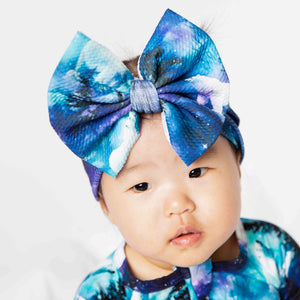 Baby Kids Bamboo Pajamas — Polar Opposites Biggie Bow — Image 1