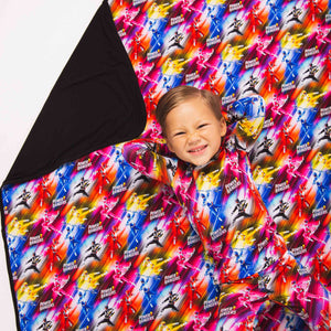 Baby Kids Bamboo Pajamas — Power Rangers Bum Bum Blanket — Image 1