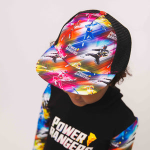 Baby Kids Bamboo Pajamas — Power Rangers Hat — Image 1