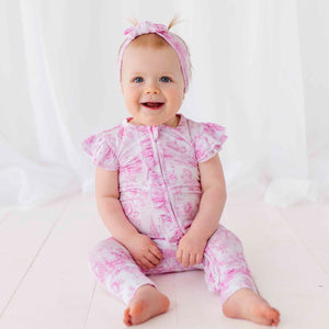 Baby Kids Bamboo Pajamas — Princess Behavior Romper — Image 1