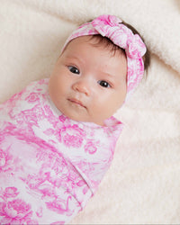 Baby Kids Bamboo Pajamas — Princess Behavior Swaddle Headwrap Set — Image 1