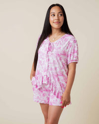 Baby Kids Bamboo Pajamas — Princess Behavior Women's Short Sleeve Shirt & Shorts Pajama Set — Image 1