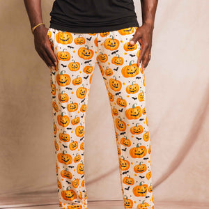Baby Kids Bamboo Pajamas — Pumpkin About You Men's Pajama Pants — Image 1