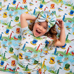Baby Kids Bamboo Pajamas — Harry Potter™ Quidditch Cup Bum Bum Blanket — Image 1